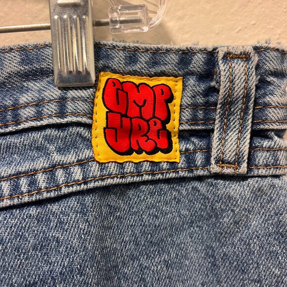 Empyre Jeans Men's 40 Light Wash Denim Baggy Wide Leg Skate Relaxed Fit Zip Fly - Picture 3 of 8